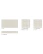 Grasscloth 2.0 Ivory Porcelain Tile