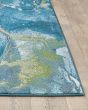 Illusions 6225 Teal Area Rug