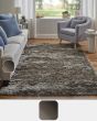 Indochine 4550F Gray/Black Area Rug