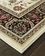 Kashan 108x Ivory/Black Area Rug