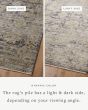 Katherine KES-02 Charcoal/Gold Area Rug