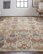 Leylan 0563F Tan/Ivory/Orange Rug