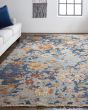 Leylan 0587F Blue/Orange/Red Rug