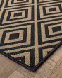 Marina 2335k Black/Tan Area Rug