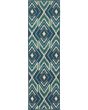 Meridian 2209b Navy/Green Area Rug