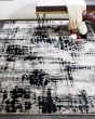 Micah 3339F Black/White/Gray Rug