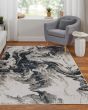 Micah 39LPF Ivory/Black/Taupe Rug