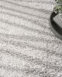Modern Shag MMD05 Ivory Grey Area Rug