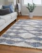 Mynka 39IFF Tan/Ivory/Blue Area Rug