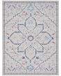 New Concept Washables SR110 Ivory Blue 2'x3'9" Area Rug