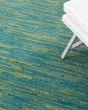 Nourison Essentials NRE01 Blue Green Rug