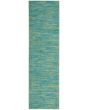 Nourison Essentials NRE01 Blue Green Rug