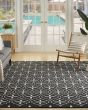 Nourison Essentials NRE04 Black Ivory Rug