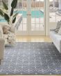Nourison Essentials NRE04 Blue Ivory Rug