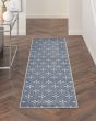 Nourison Essentials NRE04 Blue Ivory Rug
