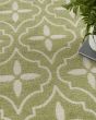 Nourison Essentials NRE04 Green Ivory Rug