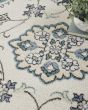 Nourison Essentials NRE05 Ivory Blue Rug