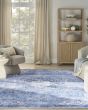 Nourison Washables NWB15 Blue Area Rug