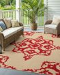 Cayman 97r Sand/Red Area Rug