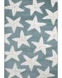 Quinn QUI02 Blue 5'3"x7' Area Rug