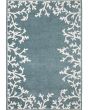 Quinn QUI07 Blue 2'x7' Runner Rug