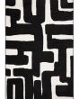 Quinn QUI08 Black 2'x7' Runner Rug