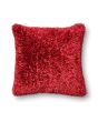 P0045 Red 22"x22" Pillow