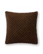 P0125 Brown 22"x22" Pillow
