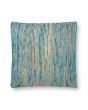 P0242 Blue/Multi 22"x22" Pillow