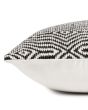 P0339 Black/White 22"x22" Pillow