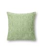 P0339 Green/Ivory 22"x22" Pillow