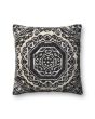 P0578 Black/White 22"x22" Pillow