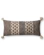 P0607 Grey/Multi 13"x35" Lumbar Pillow