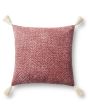P0621 Red 22"x22" Pillow