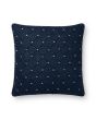 P0675 Navy/Silver 18"x18" Pillow