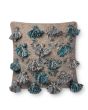 P0695 Blue/Multi 22"x22" Pillow