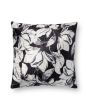 P0754 Black/White 18"x18" Pillow