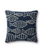 P0908 Navy 22"x22" Pillow