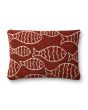 P0908 Red 16"x26" Pillow
