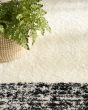Pacific Shag PCS02 Ivory Black Area Rug
