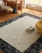Pacific Shag PCS02 Ivory Black Area Rug