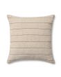 Keisha PAL0046 Natural/Brown 18" Pillow