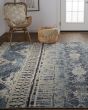 Palomar 6572F Blue/Gray/Ivory Area Rug