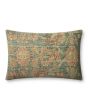 Clay PAR0002 Teal/Terracotta 13''x21'' Pillow