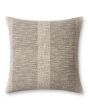 Dusk PAR0005 Charcoal/Ivory 18''x18'' Pillow