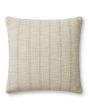 Joshua PAR0006 Ivory/Grey 18''x18'' Pillow
