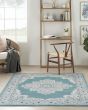 Passion PSN03 Turquoise Grey Area Rug