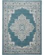 Passion PSN03 Turquoise Grey Area Rug