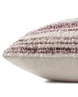 PCJ0002 Burgundy/Ivory 13"x21" Pillow