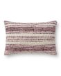 PCJ0002 Burgundy/Ivory 13"x21" Pillow